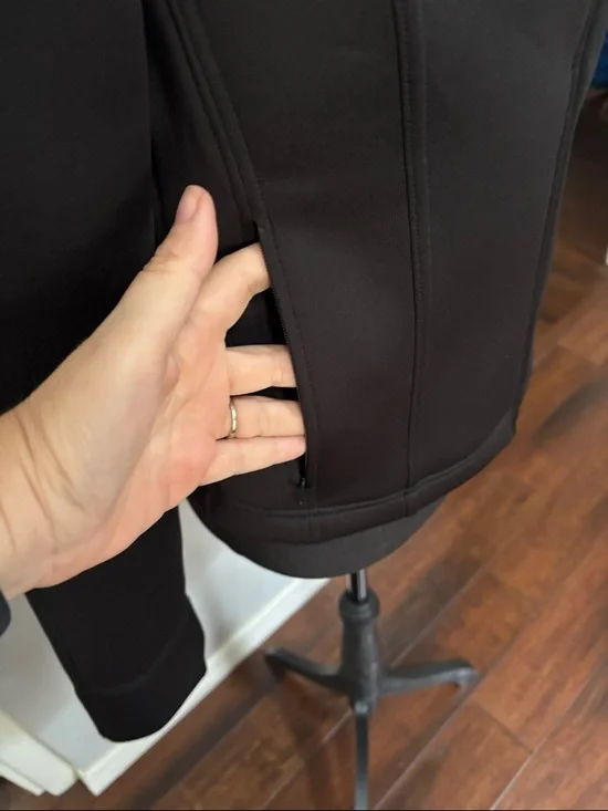 Zara Black Scuba Effect Jacket - Picture 3 of 7